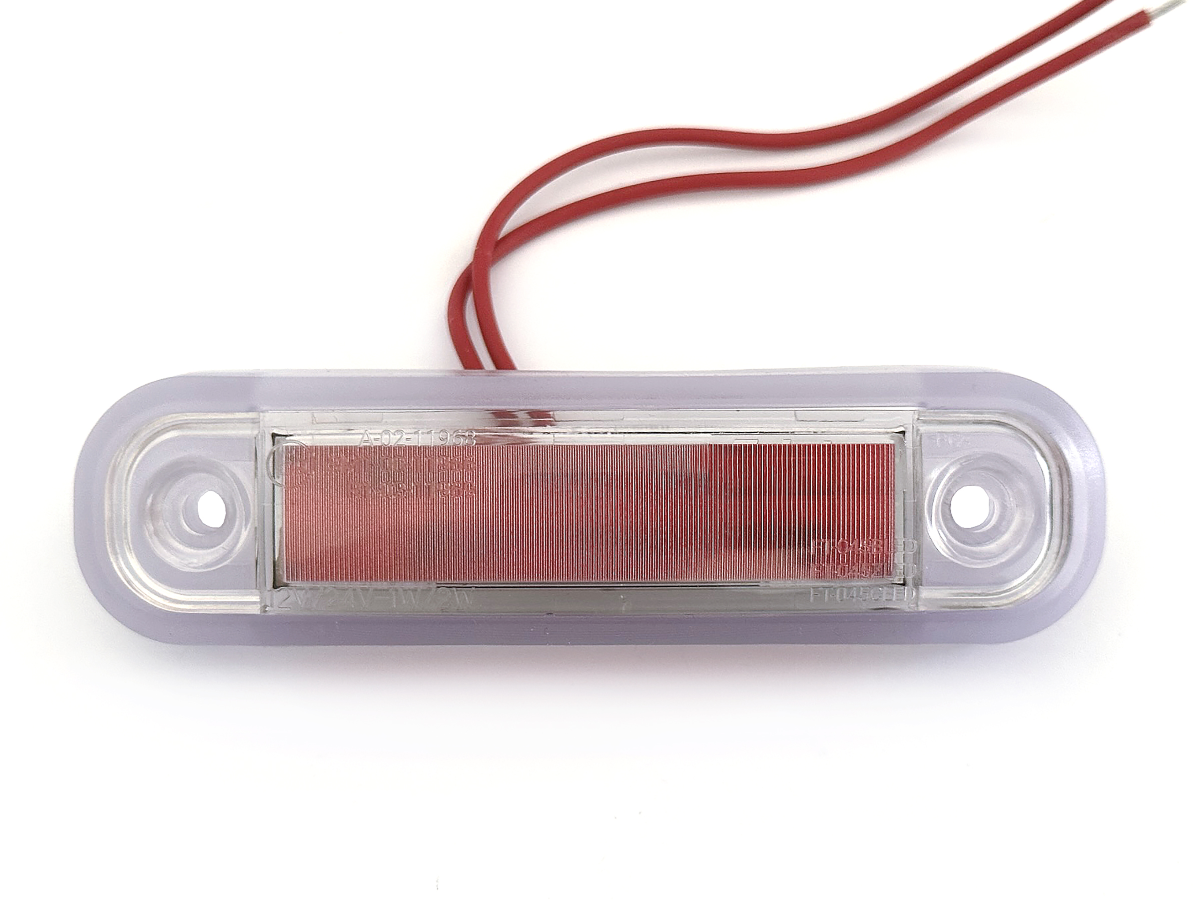 BriodLights Positionslampa klar röd, 2x0.75 mm² 0,5m - 2