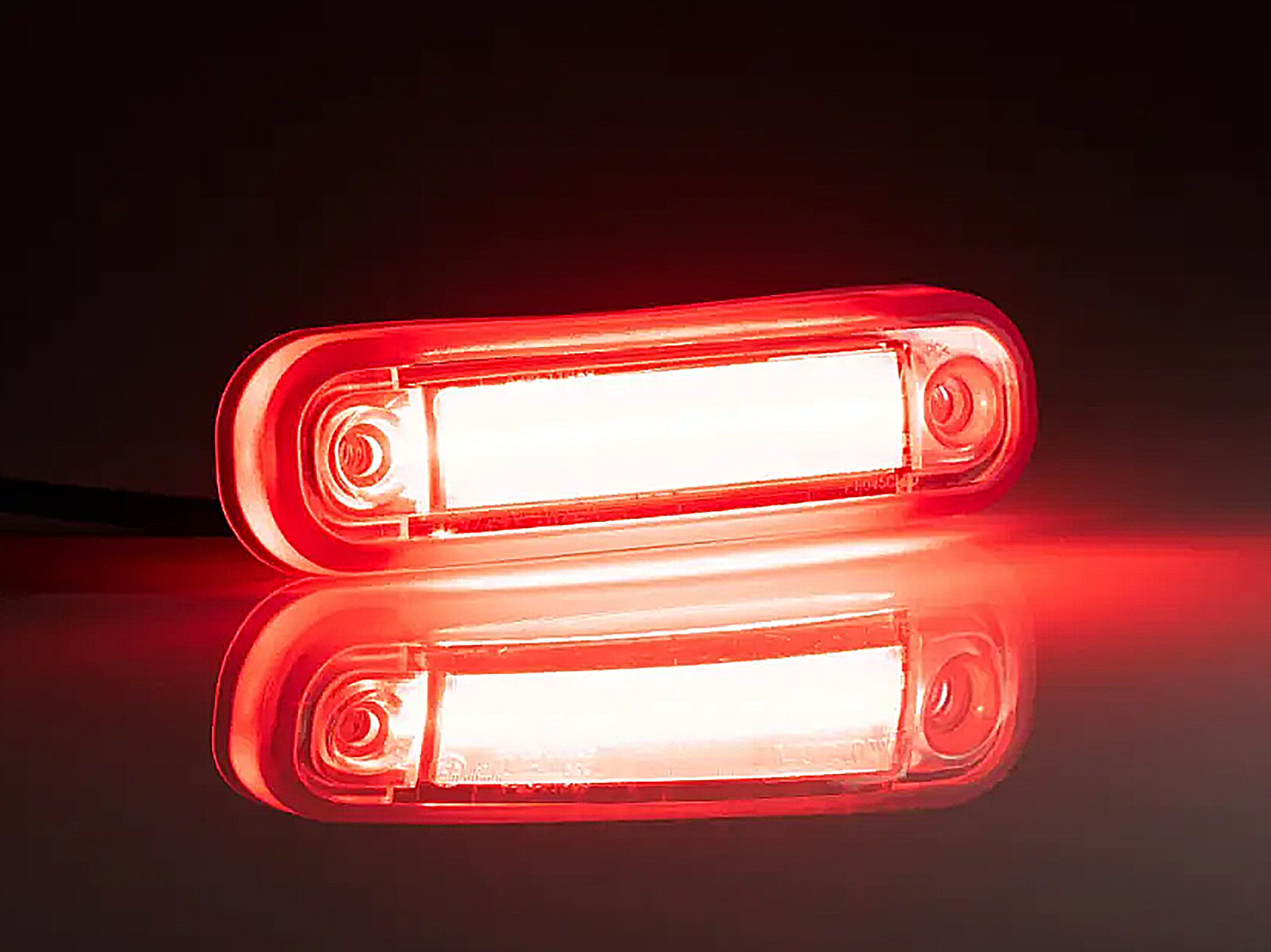BriodLights Positionslampa klar röd, 2x0.75 mm² 0,5m - 4
