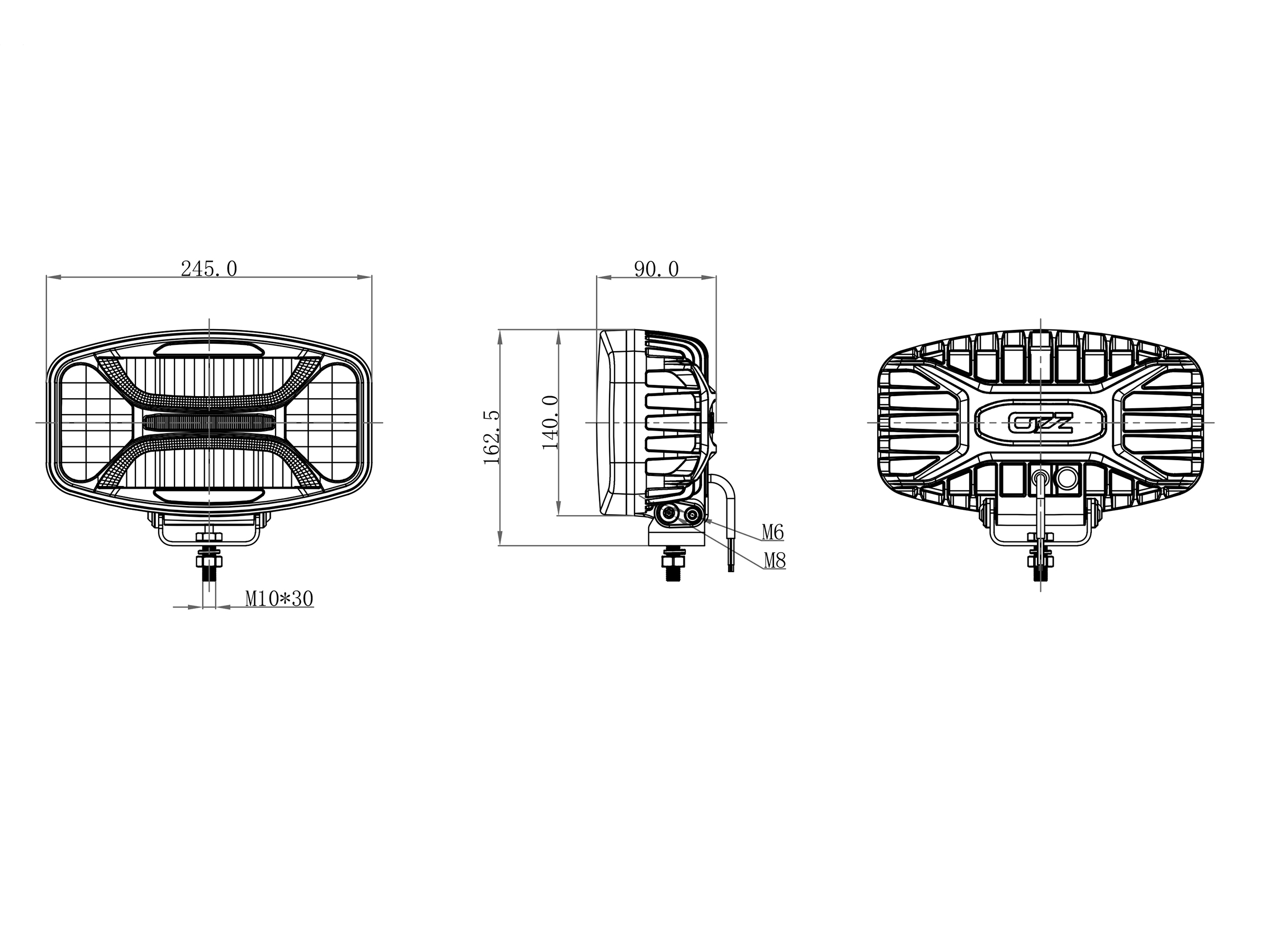 OZZ LED Oval Vit - 2