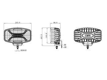 OZZ LED Oval Vit – 12 st