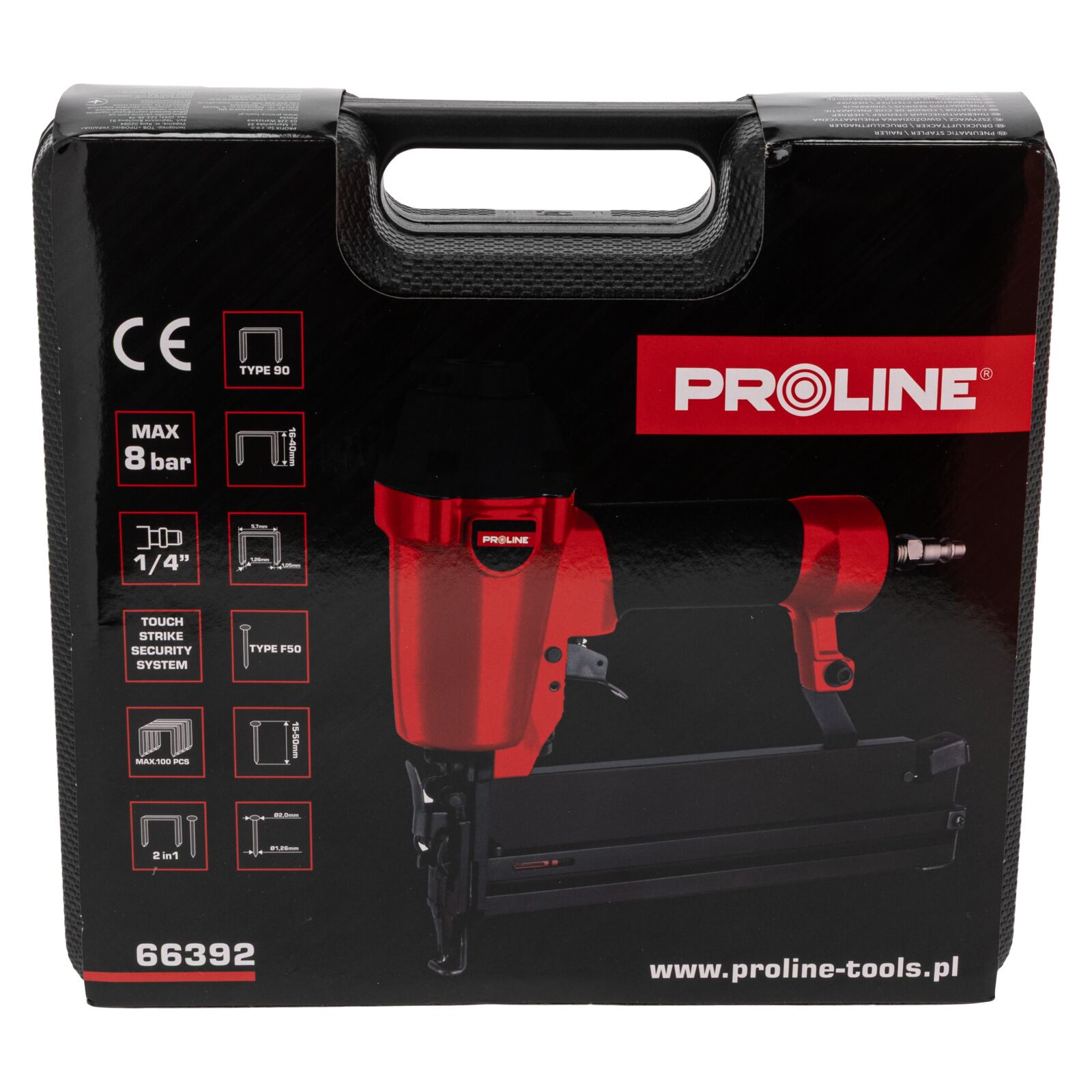 PROLINE TOOLS Häftpistol / Spikpistol, Tryckluft (9040, F50), Proline - 7