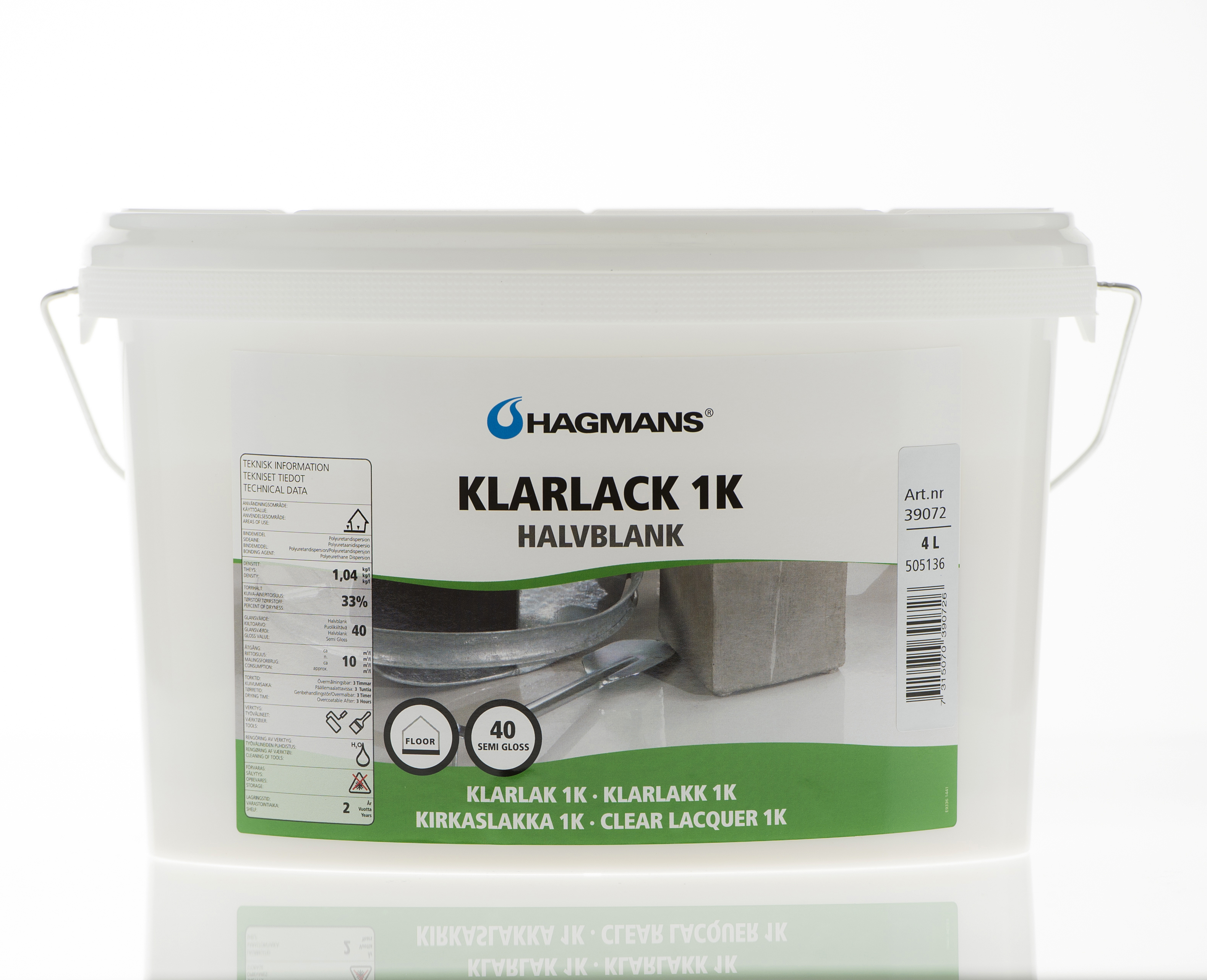 Hagmans Klarlack 1K 40 4 L
