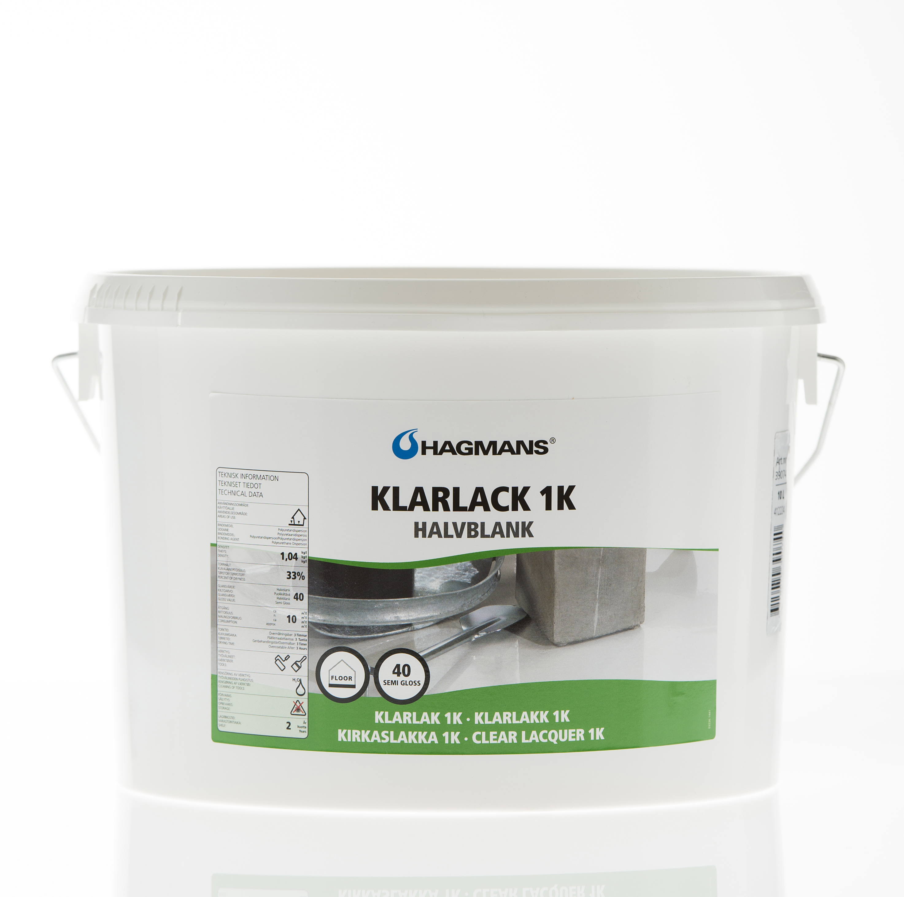 Hagmans Klarlack 1K 40 10 L
