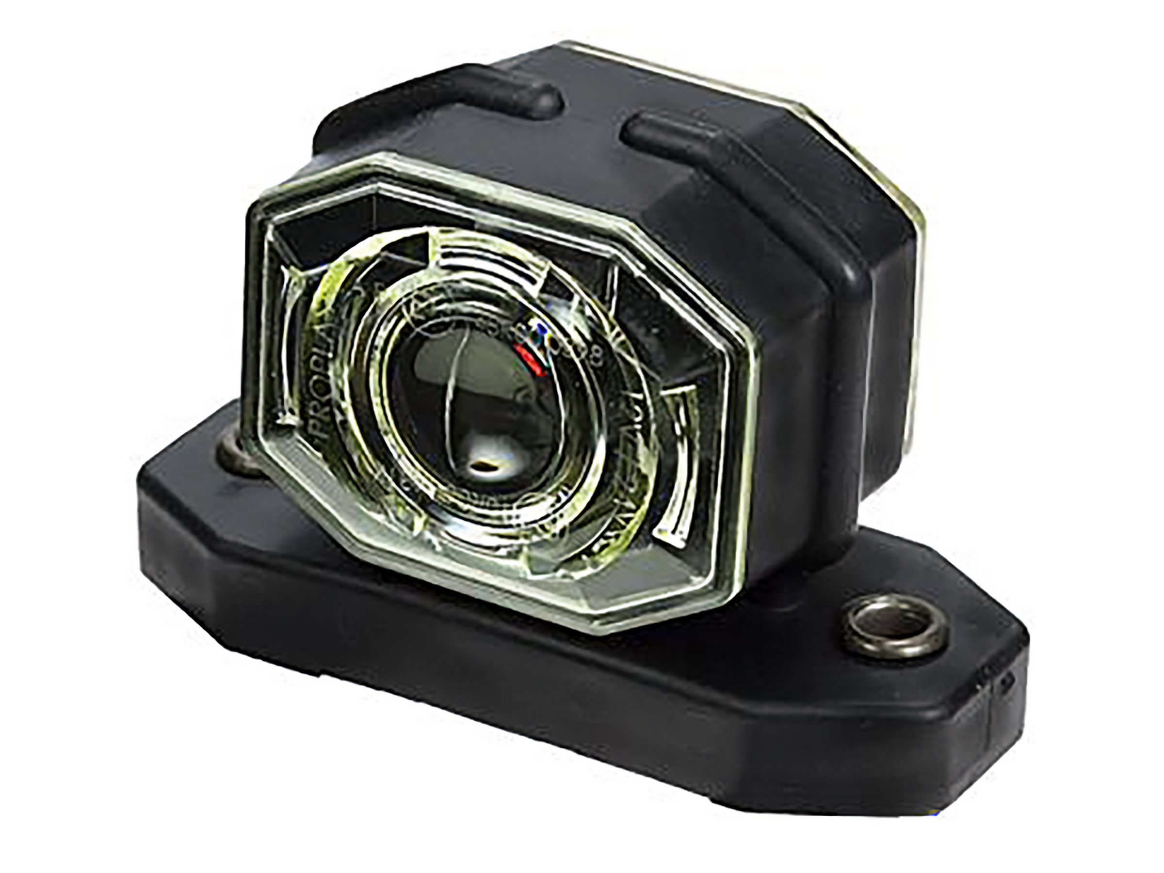 Positionslampa röd/vit LED Superpoint 12/24V 59 mm