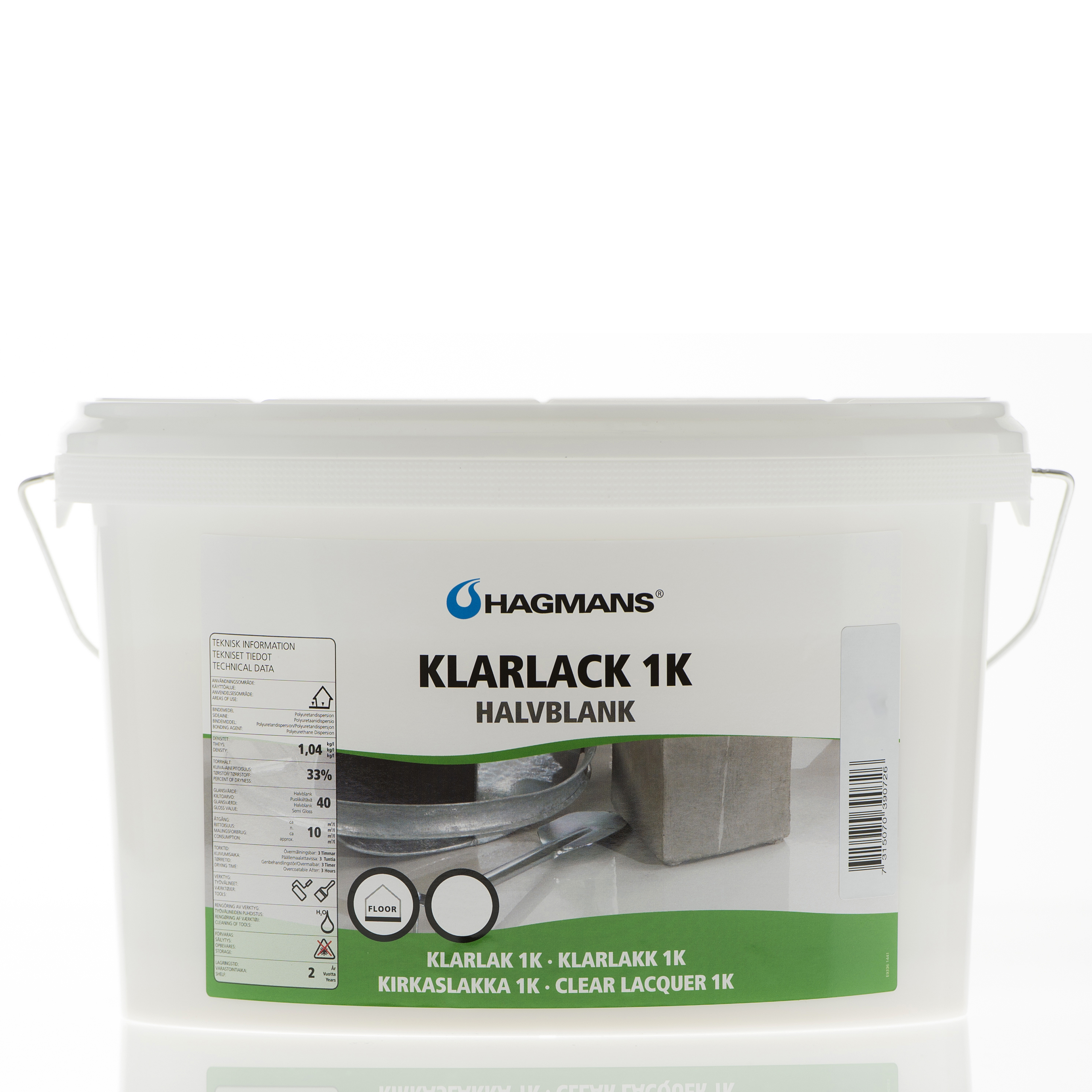 Hagmans Klarlack 1K 20 4 L - 2