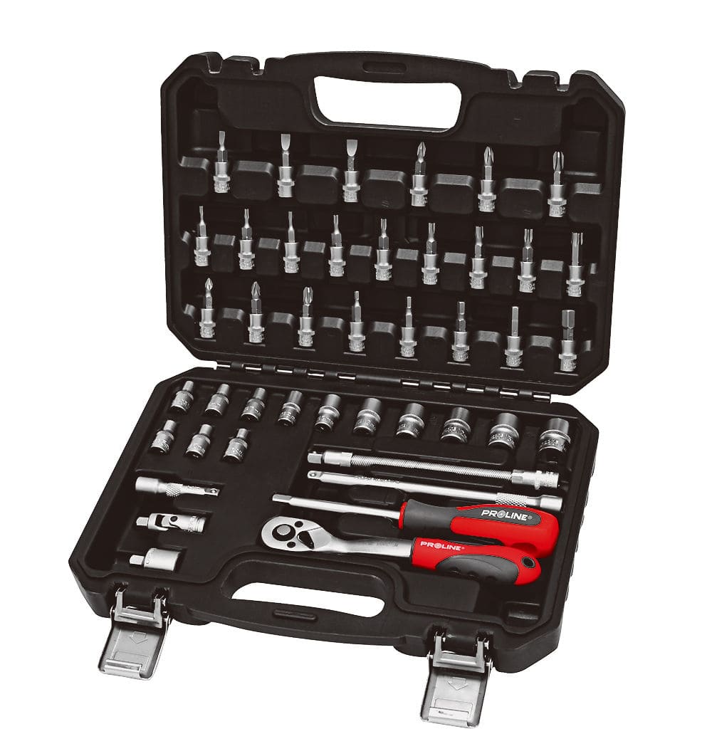 PROLINE TOOLS Hylsnyckelsats 43st 1/44-14 mm, Proline