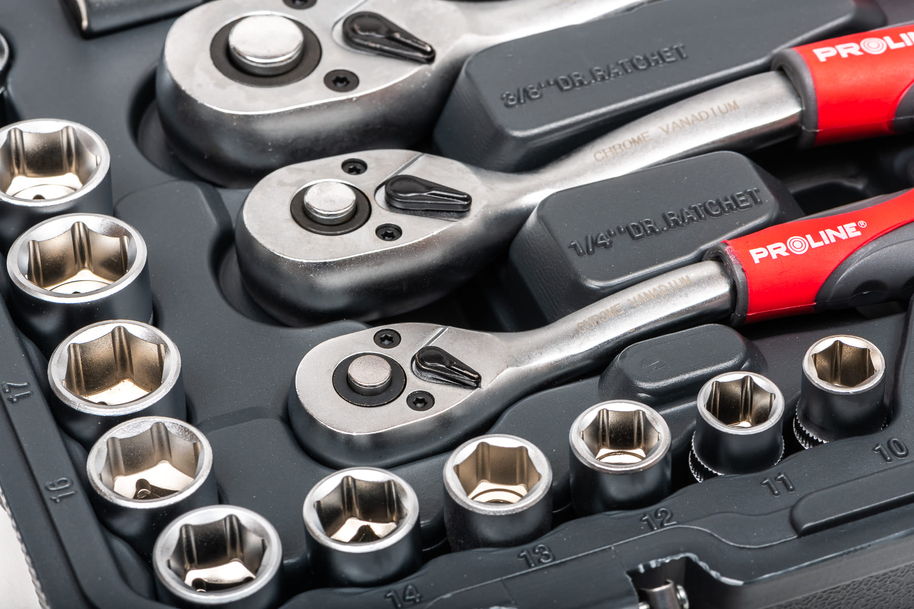 PROLINE TOOLS Hylsnyckelsats 150 delar 1/41/23/84-32 mm, Proline - 8