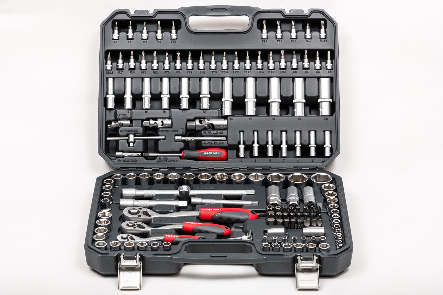 PROLINE TOOLS Hylsnyckelsats 150 delar 1/41/23/84-32 mm, Proline - 2