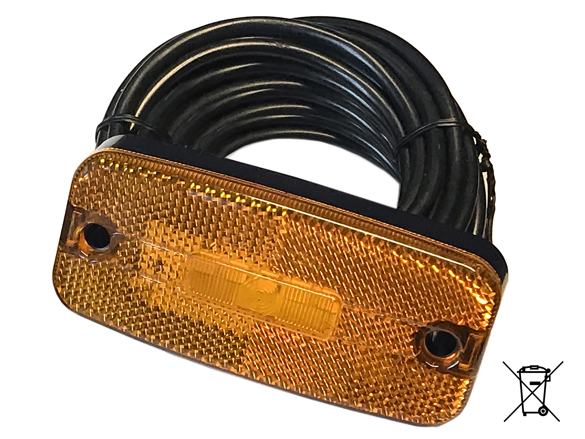PT-Sidomarkeringslampa LED orange 10-30V 10m kabel för butik