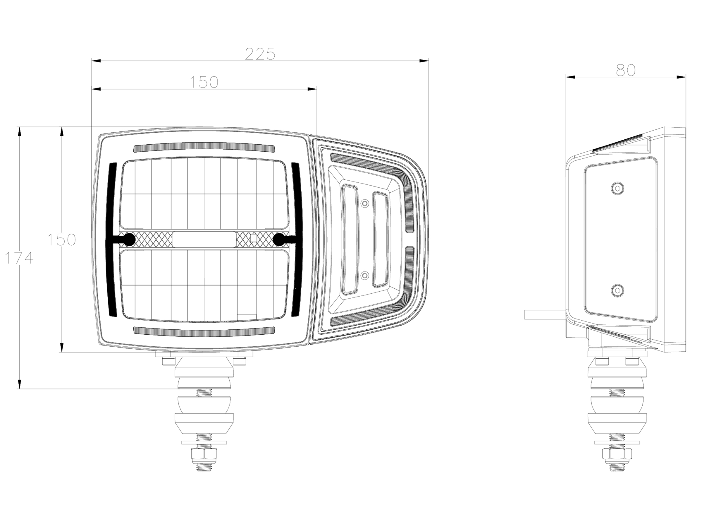 OZZ XH1 LED Ploglampa - 2