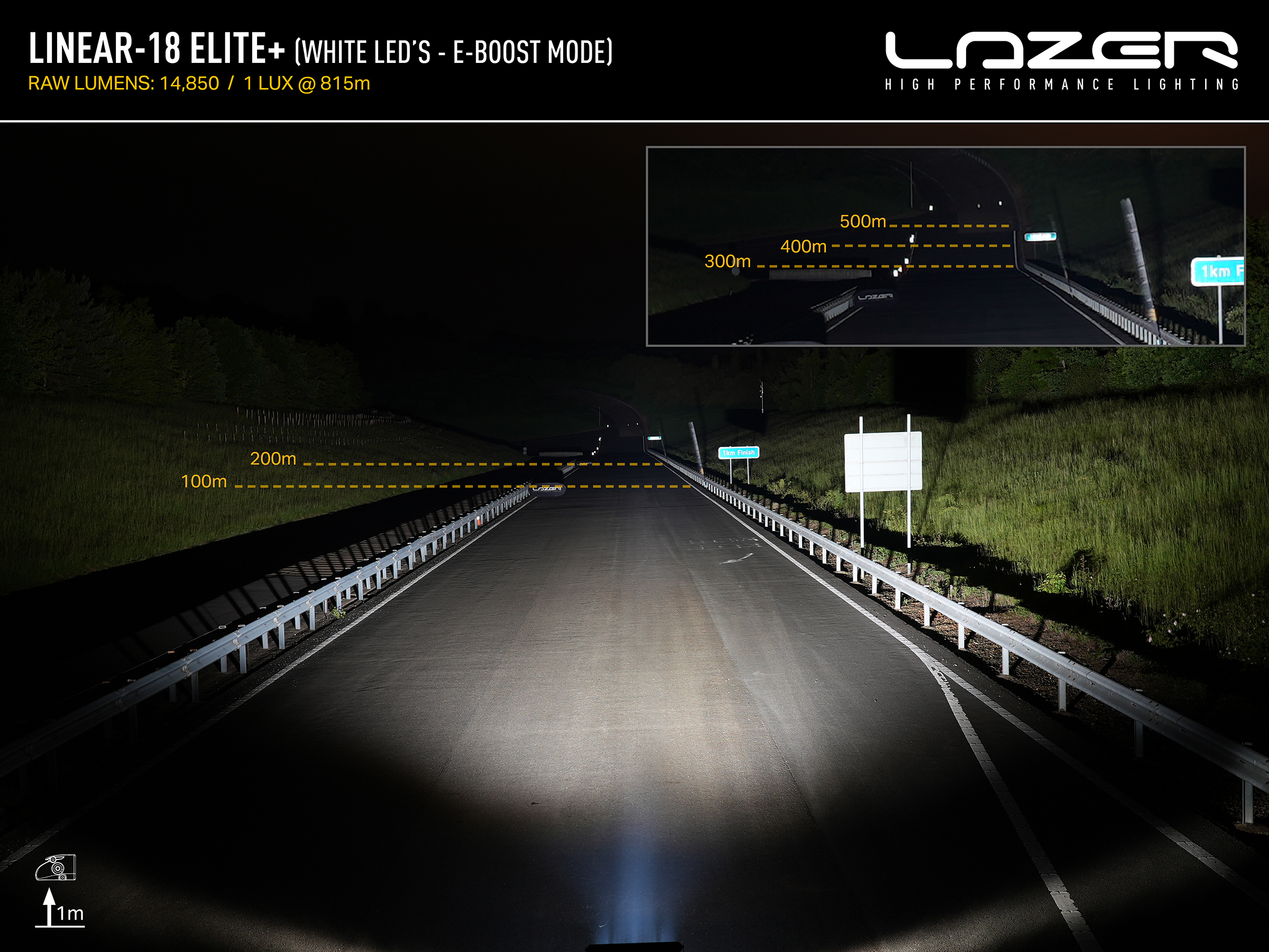 Lazer Linear 18 Elite+ LED extraljusramp 21" (532 mm) - 5