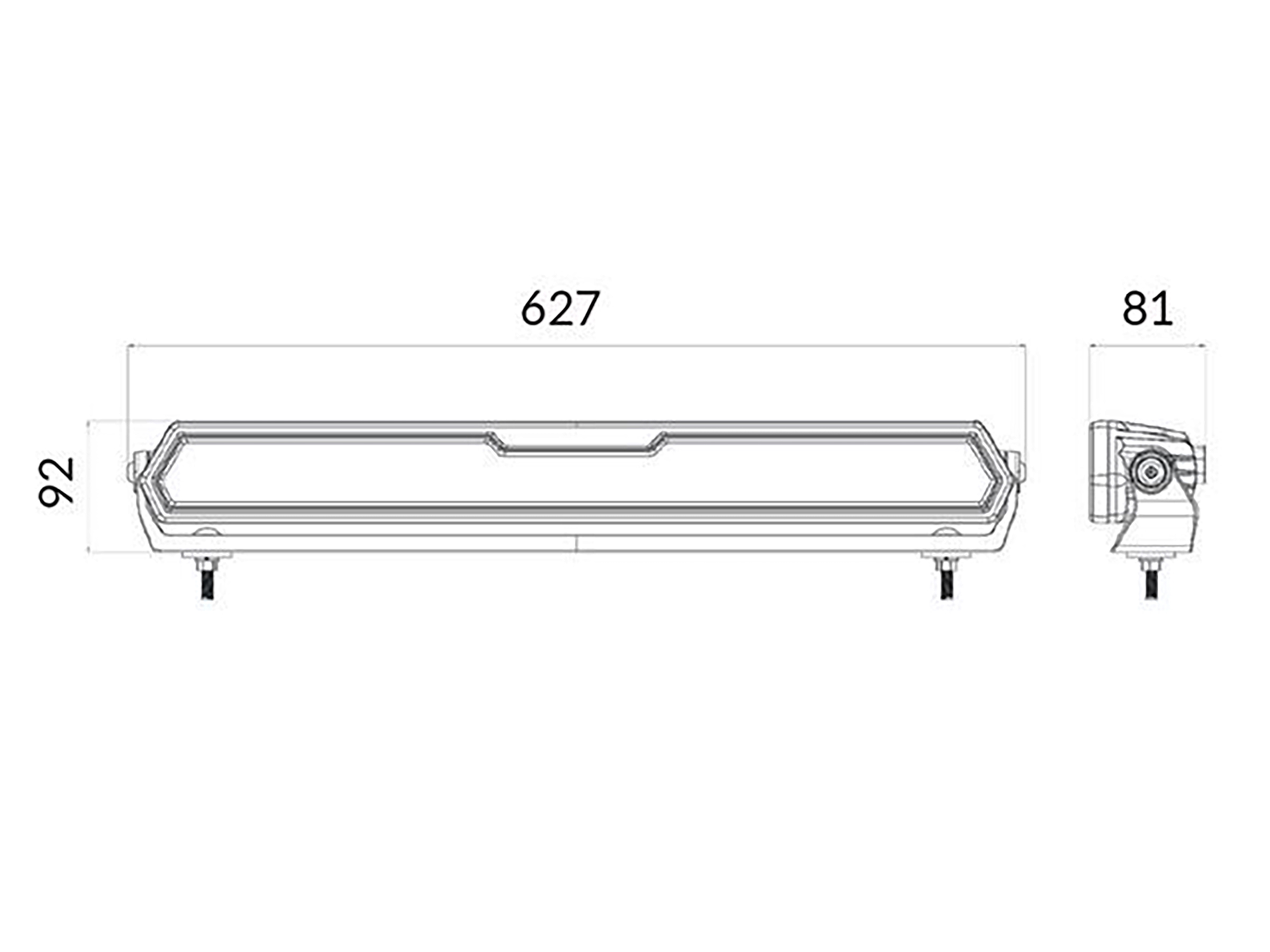 NBB Alpha 630 Pro LED extraljusramp - 3