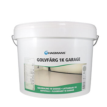 Hagmans Golvfärg 1K Garage Grå 10 L