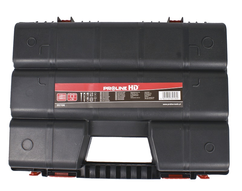 PROLINE TOOLS HD Verktygslåda Organiser med Handtag 30 Fack 13 x 29 x 39 cm, Proline HD