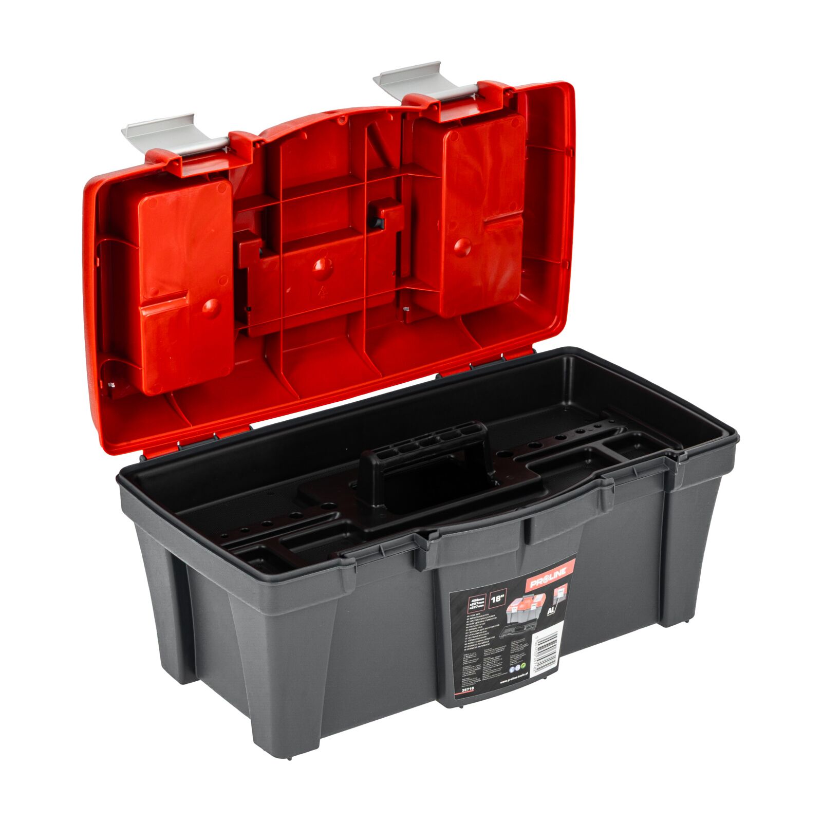 PROLINE TOOLS Verktygslåda 18458 x 257 x 227 mm, Aluminiumlås, Proline - 4