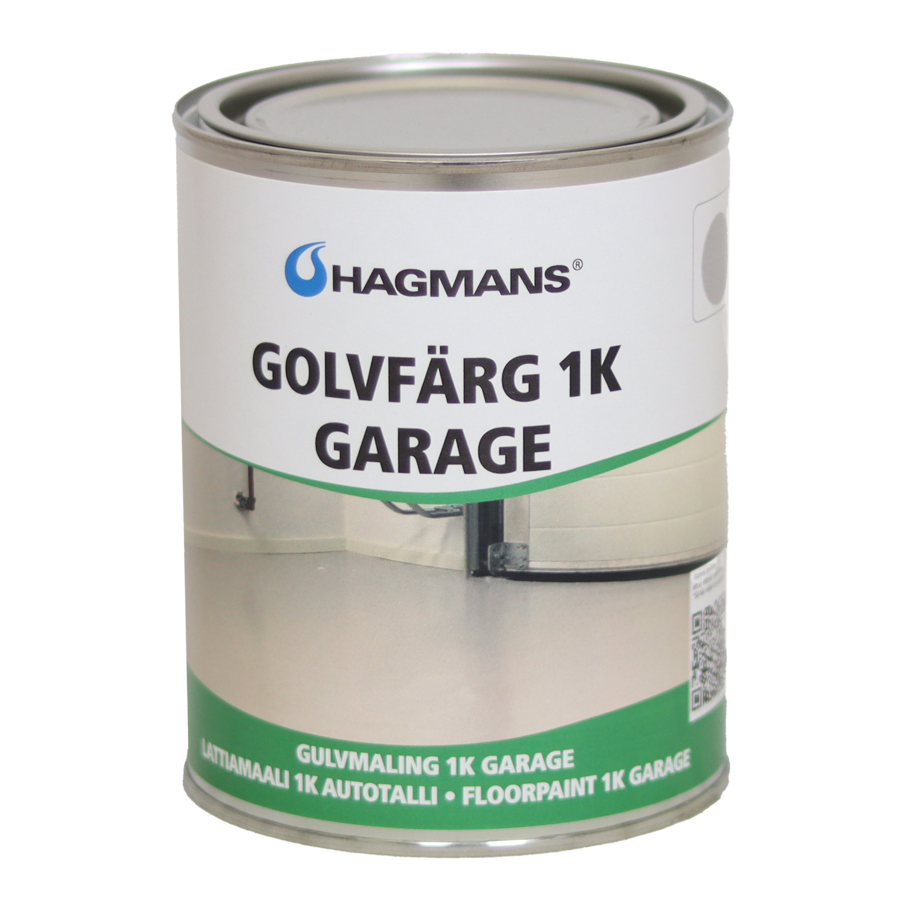 Hagmans Golvfärg 1K Garage Bas-C 0,9 L - 2
