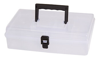 Profix Förvaringsbox, organiser med handtag 5 fack 24.5 x 15 x 85 cm transparent