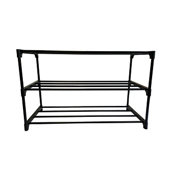 Beast Skohylla 3-plan 60 x 28 x 38 cm, metall och plast, svart