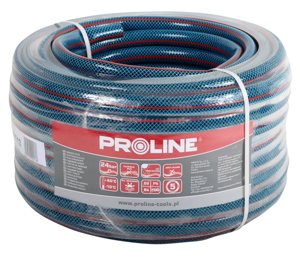 PROLINE TOOLS Trädgårdsslang 20m, Vattenslang 4 Lagers, 1/2, Proline - 3