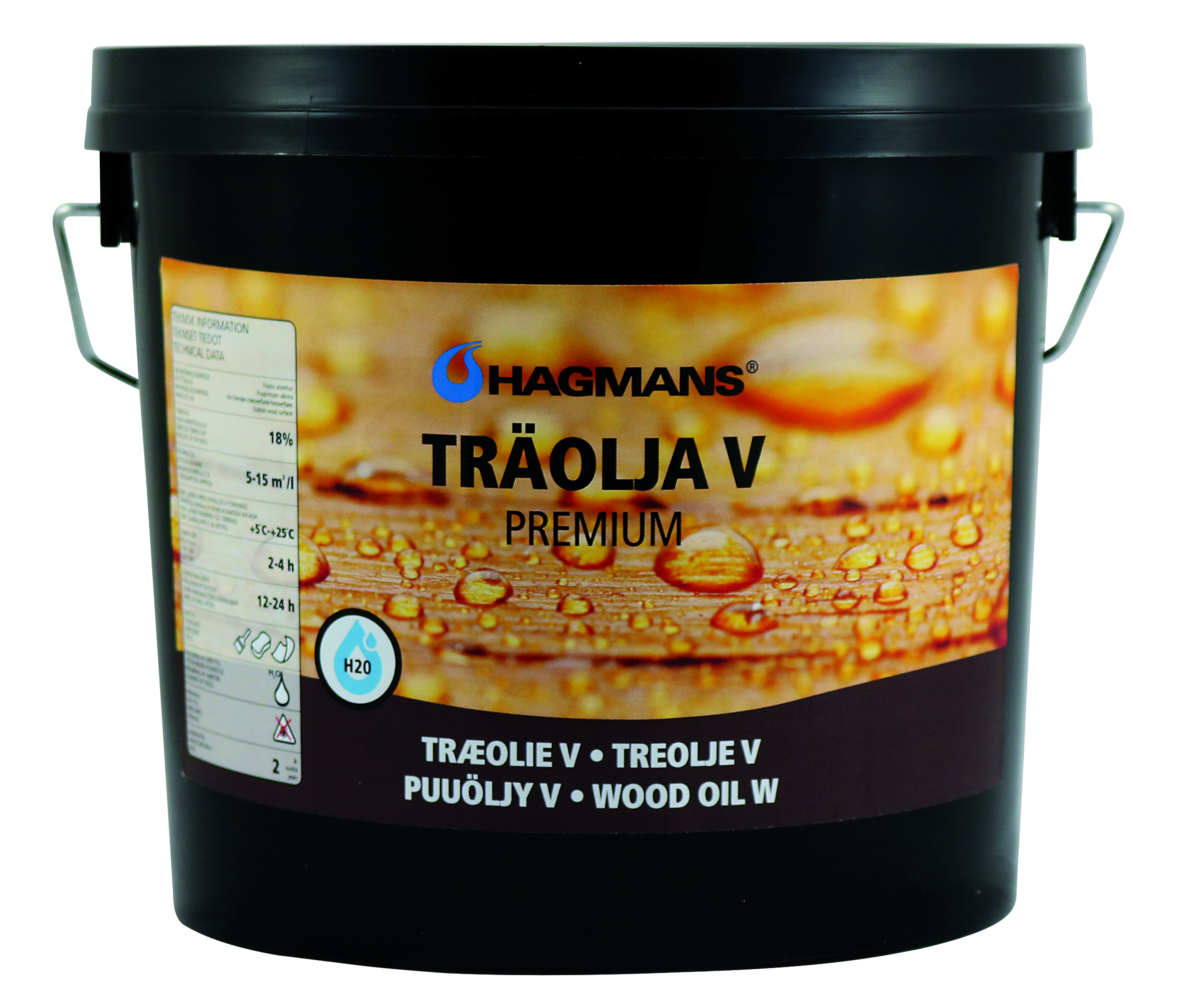 Hagmans Träolja V Premium 3 L