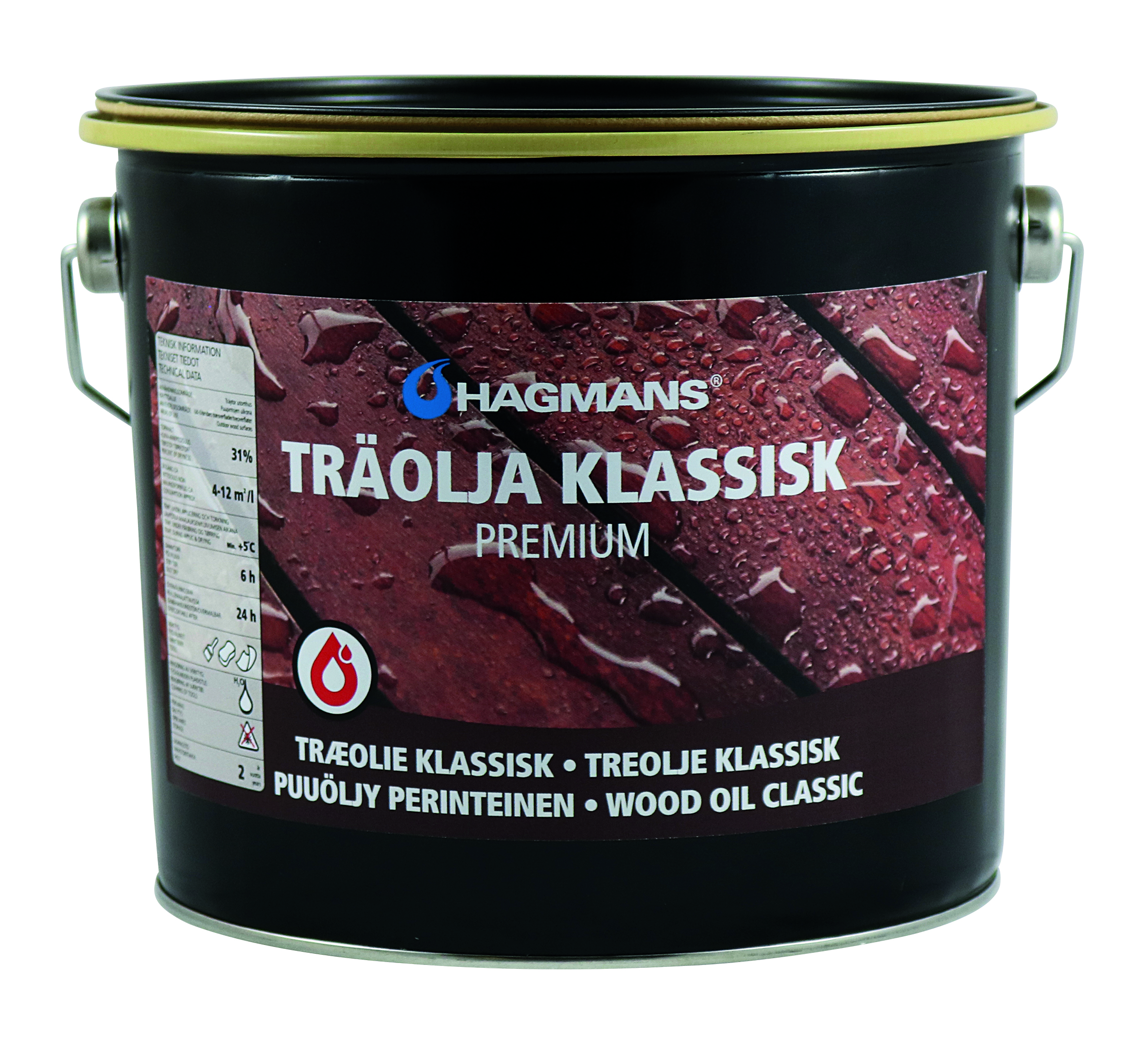 Hagmans Träolja Klassisk Premium 3 L