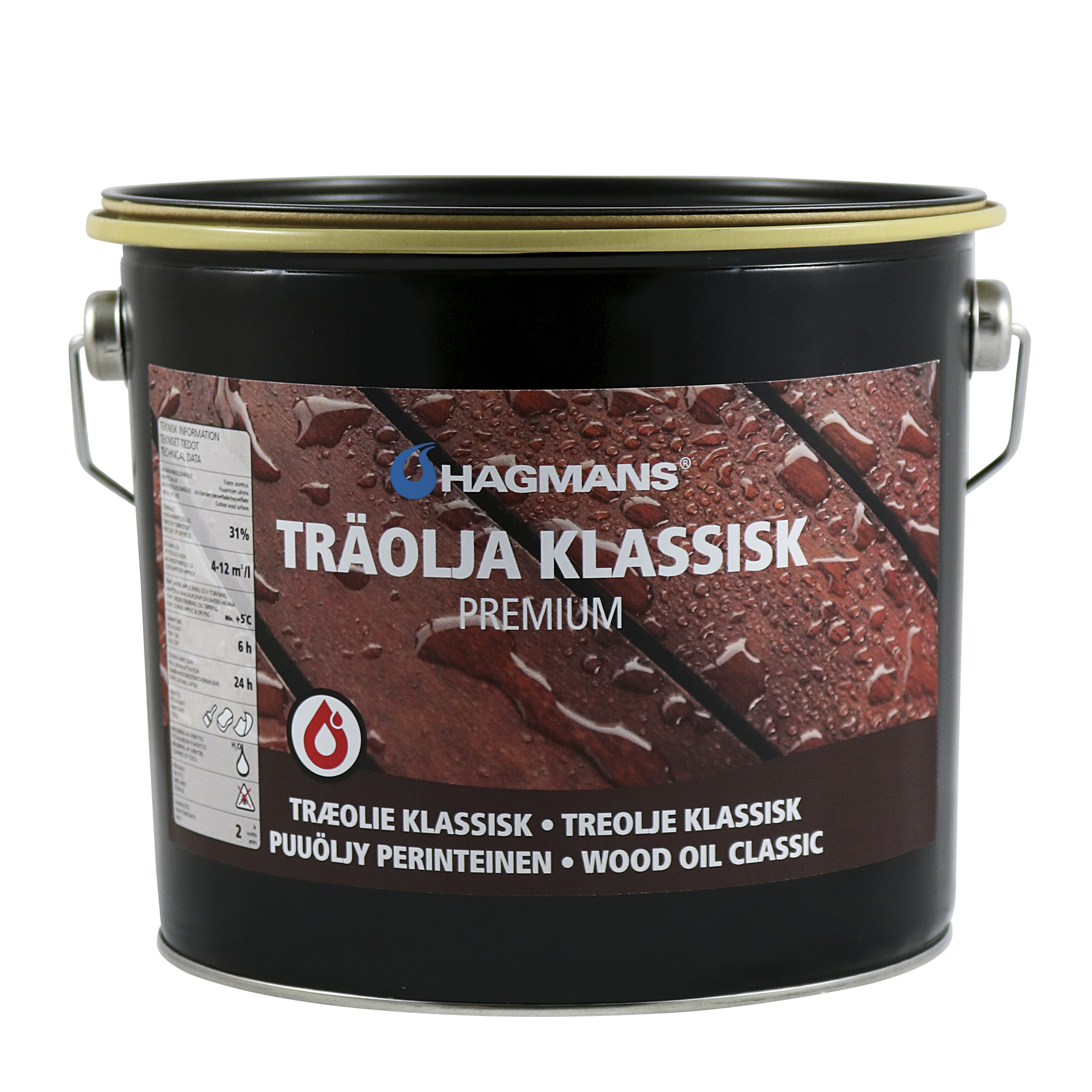 Hagmans Träolja Klassisk Premium 3 L - 2