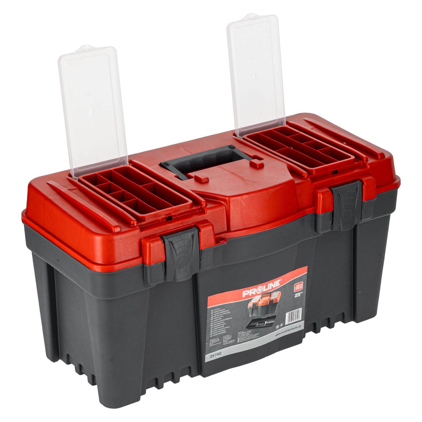 PROLINE TOOLS Verktygslåda 25, 60 x 29 x 32 cm, Proline - 4