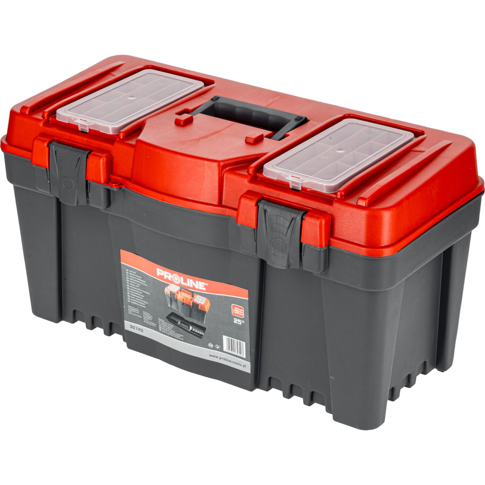 PROLINE TOOLS Verktygslåda 25, 60 x 29 x 32 cm, Proline - 2