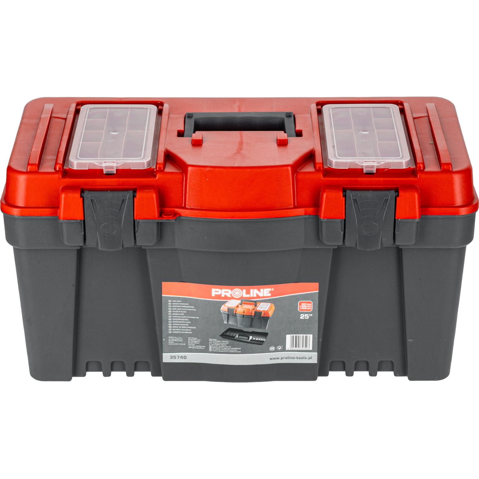 PROLINE TOOLS Verktygslåda 25, 60 x 29 x 32 cm, Proline - 3
