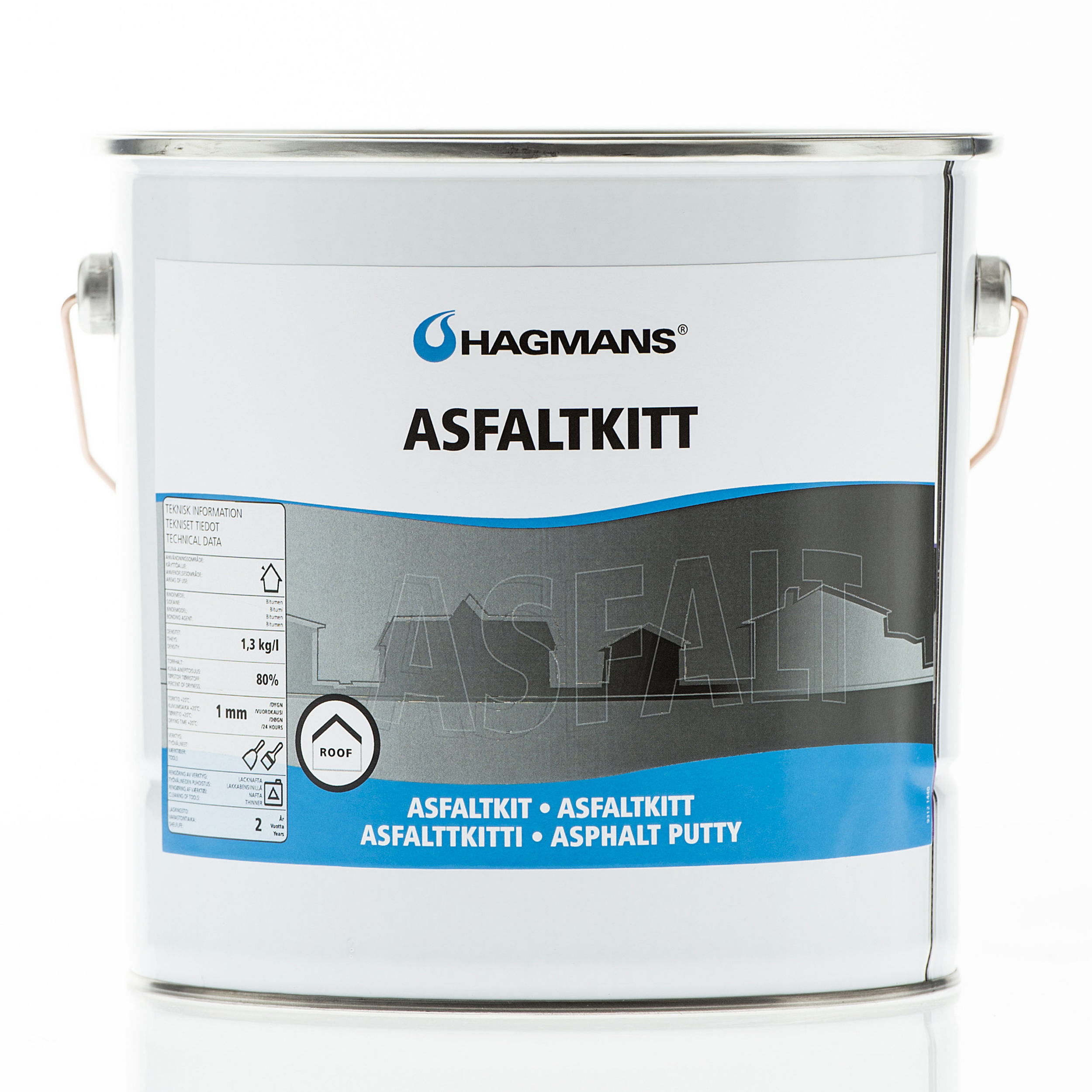 Hagmans Asfaltkitt 6 KG - 2