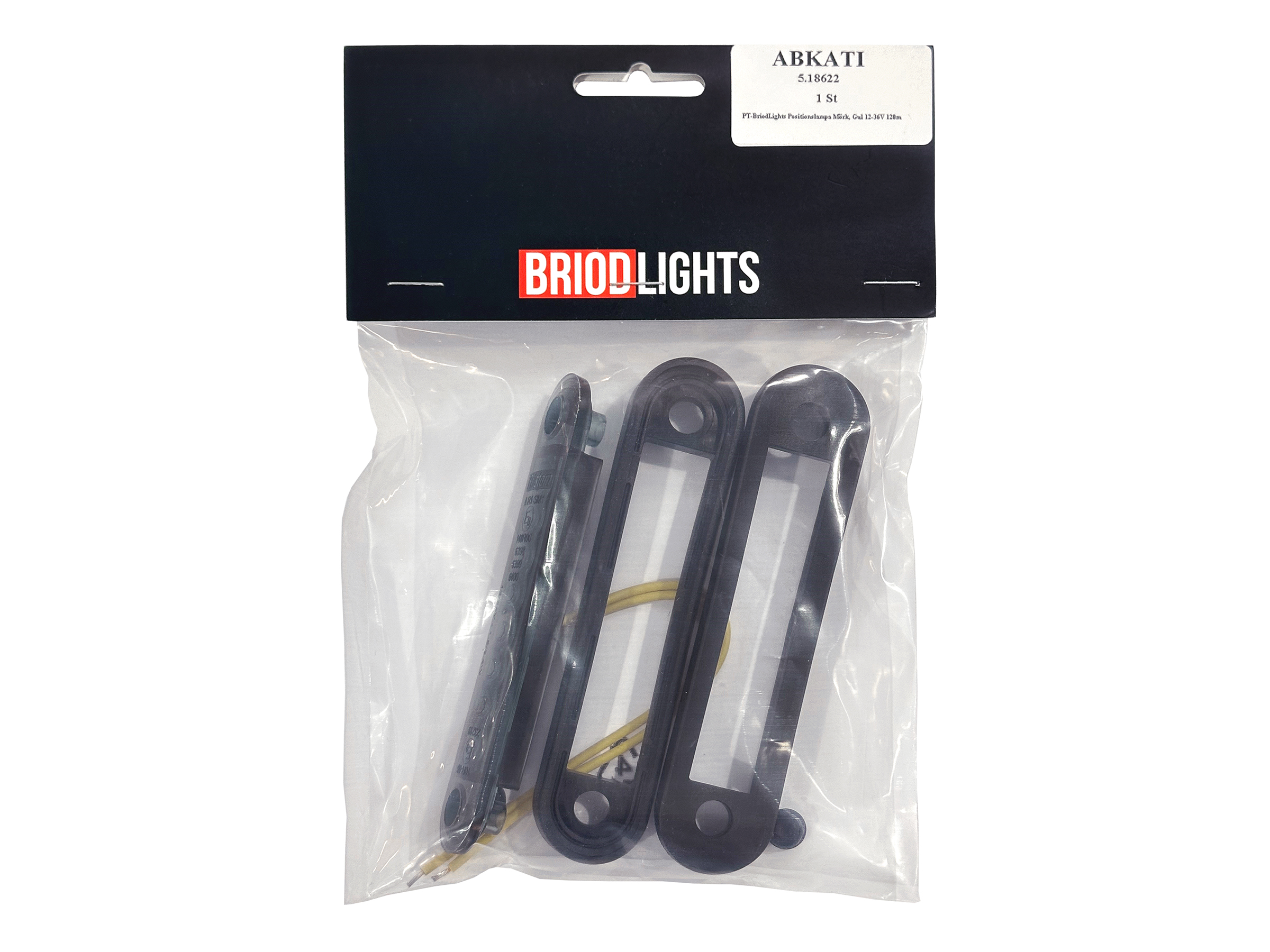PT-BriodLights Positionslampa Mörk, Gul 12-36V 120mm f butik