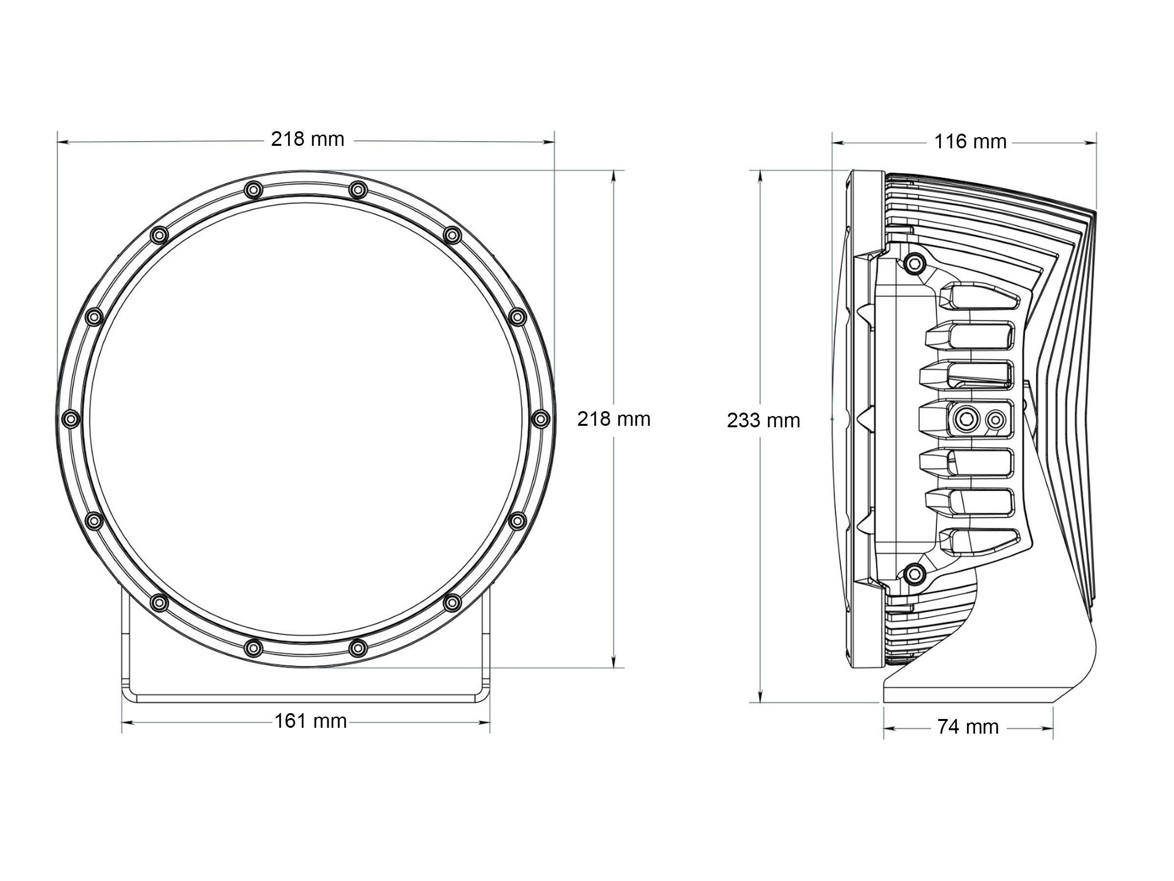 LED Rigid 9" Extraljus pod Drive RGBW - 2