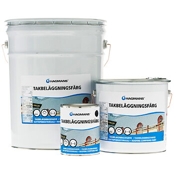Hagmans Takbeläggningsfärg Brun 20 KG