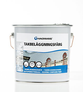 Hagmans Takbeläggningsfärg Svart 4 KG