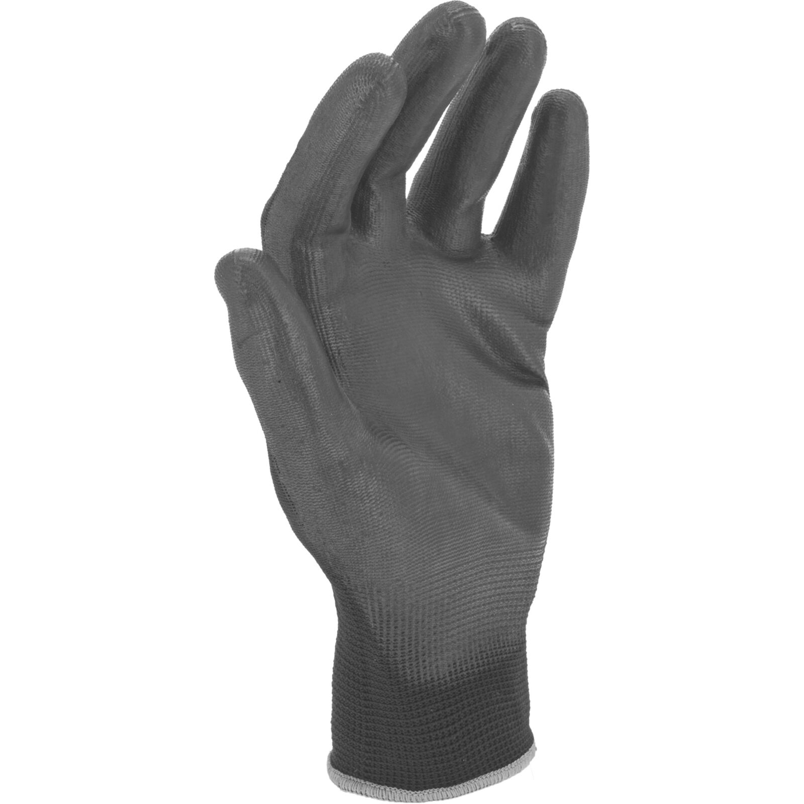 LahtiPro Arbetshandskar 12 par, polyuretan, svart-gråa, klass 2, CE, LAHTI (Handskestorlek : 8 [M] Handlängd 18,2cm Omkrets 20,3cm) - 3