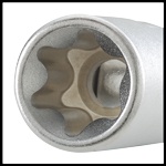 PROLINE TOOLS HD Ledhylsnyckel TORX E6xE8–E22xE24, CrV Stål, Proline HD (Torx storlek dubbelsidig (E) : E22xE24) - 2