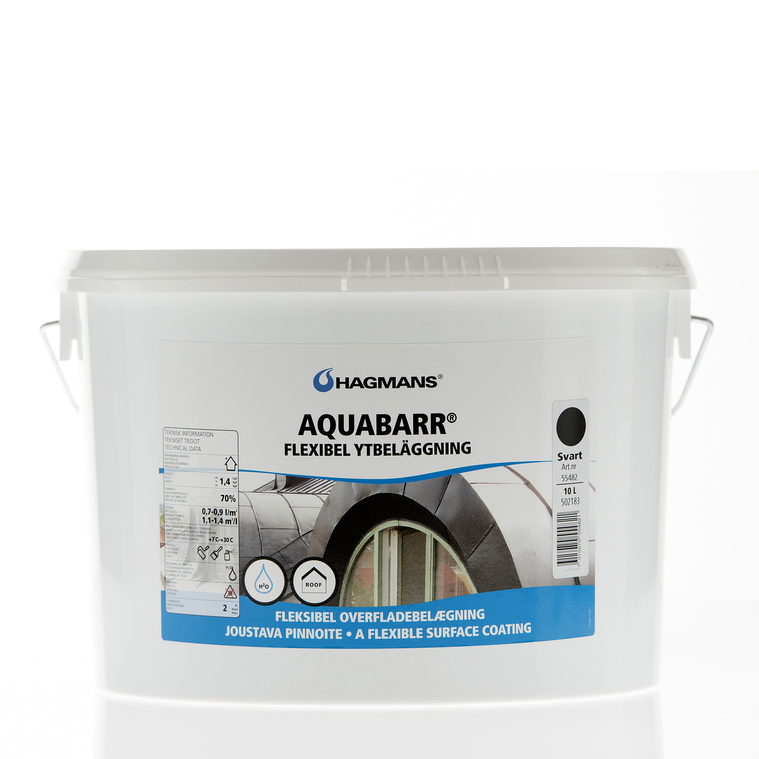 Hagmans Aquabarr Svart 10 L - 2