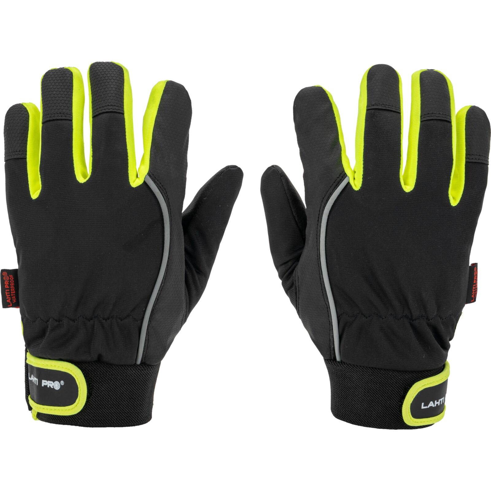 LahtiPro Arbetshandskar värmefodrade, fleece, vattentåliga, kardborre, LAHTI PRO (Handskestorlek : 11 [XXL] Handlängd 21,5cm Omkrets 27,9cm) - 4