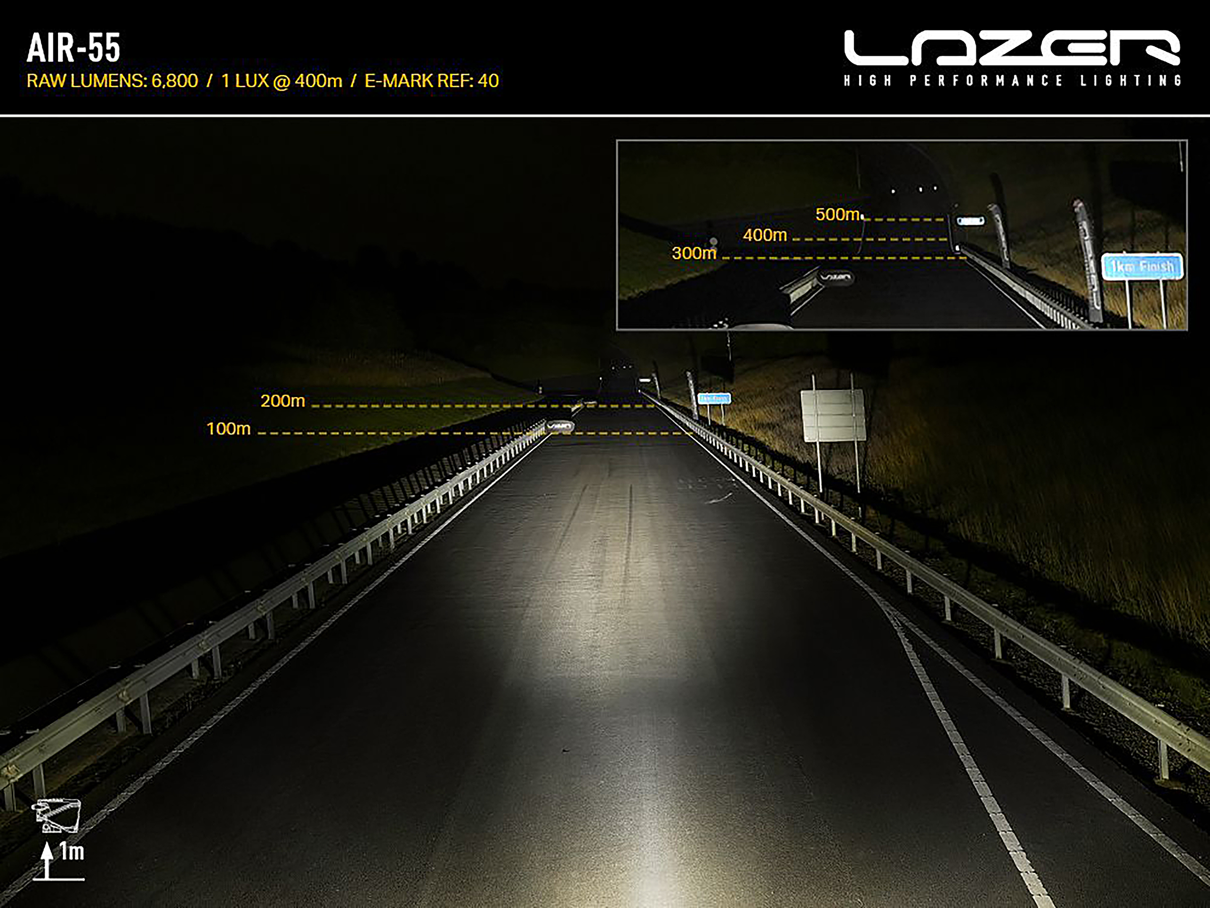 Lazer AIR-55 LED extraljusramp - 5
