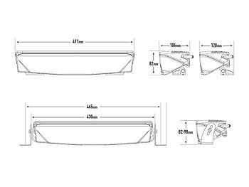 Lazer AIR-130 Elite LED extraljusramp