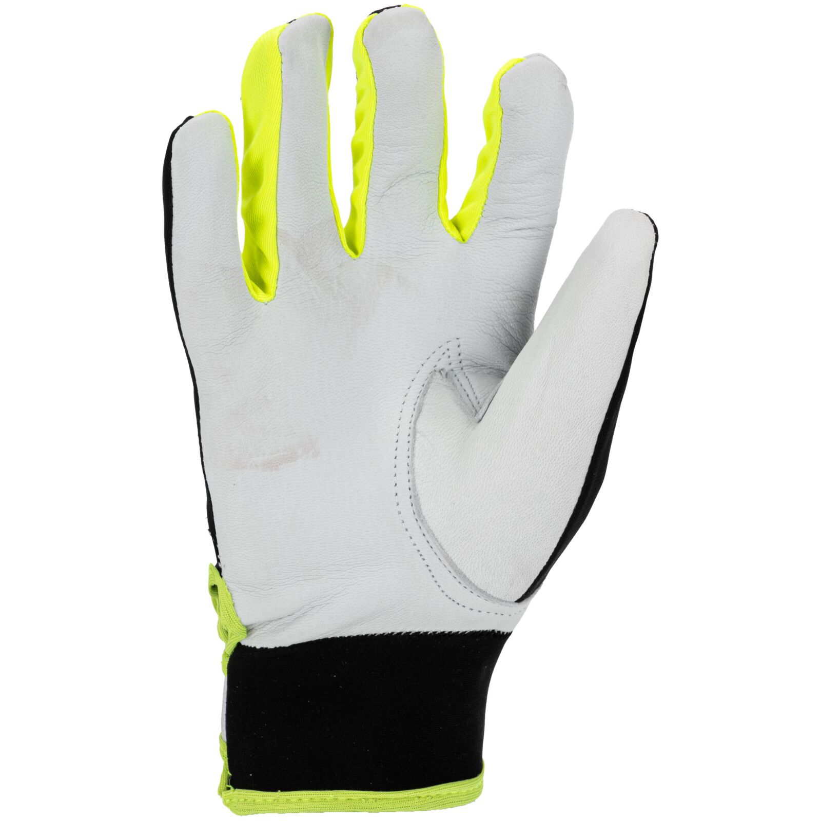 LahtiPro Arbetshandskar i läder, svart-gula, CE, LAHTI (Handskestorlek : 9 [L] Handlängd 19,2cm Omkrets 22,9cm) - 4
