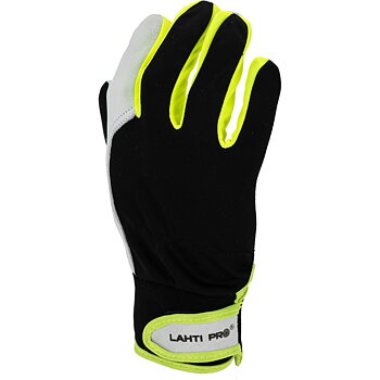 LahtiPro Arbetshandskar i läder, svart-gula, CE, LAHTI (Handskestorlek : 11 [XXL] Handlängd 21,5cm Omkrets 27,9cm)
