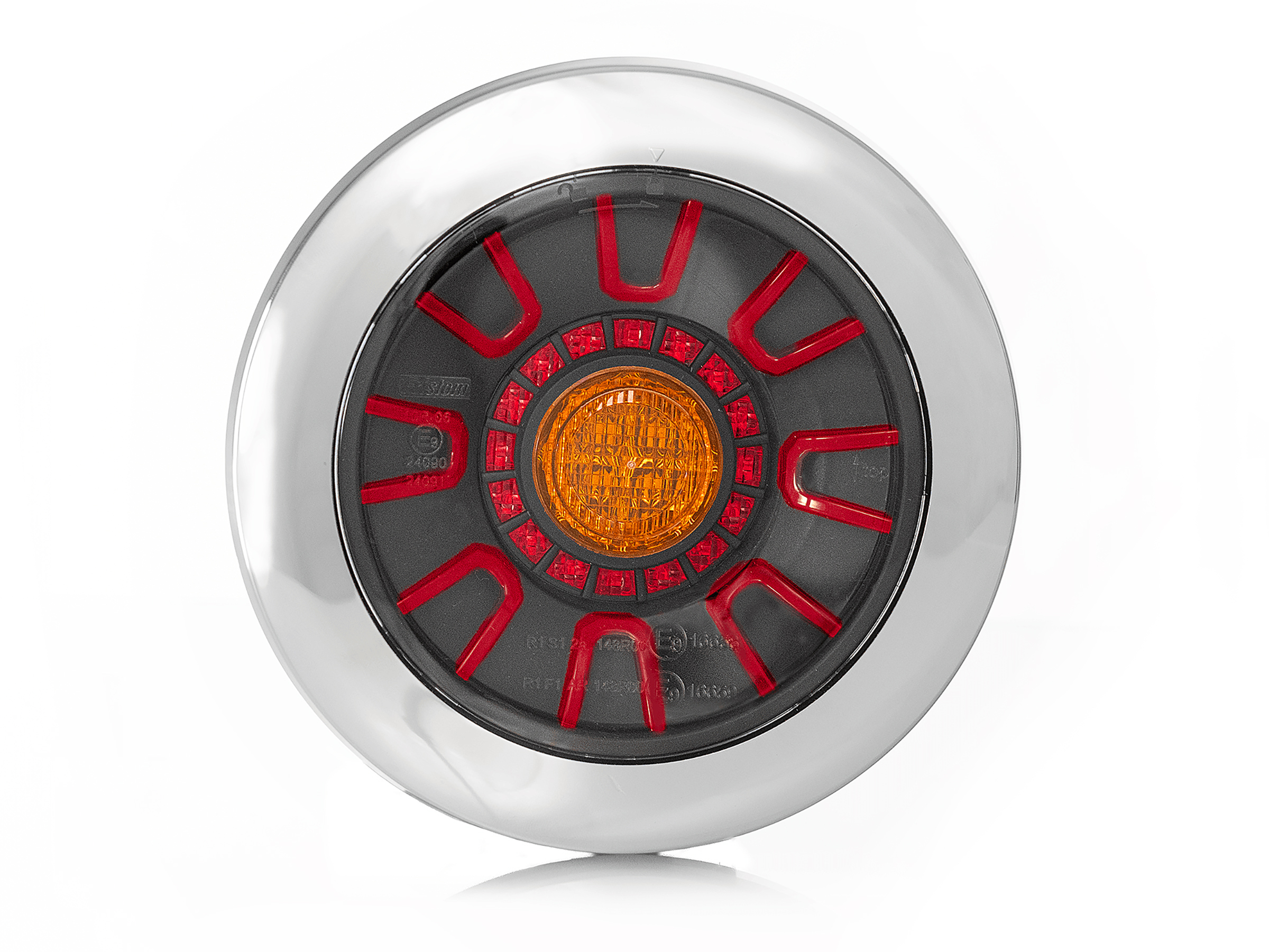 Briod Lights Rund baklampa, Kromad ring, by Fristom - 3
