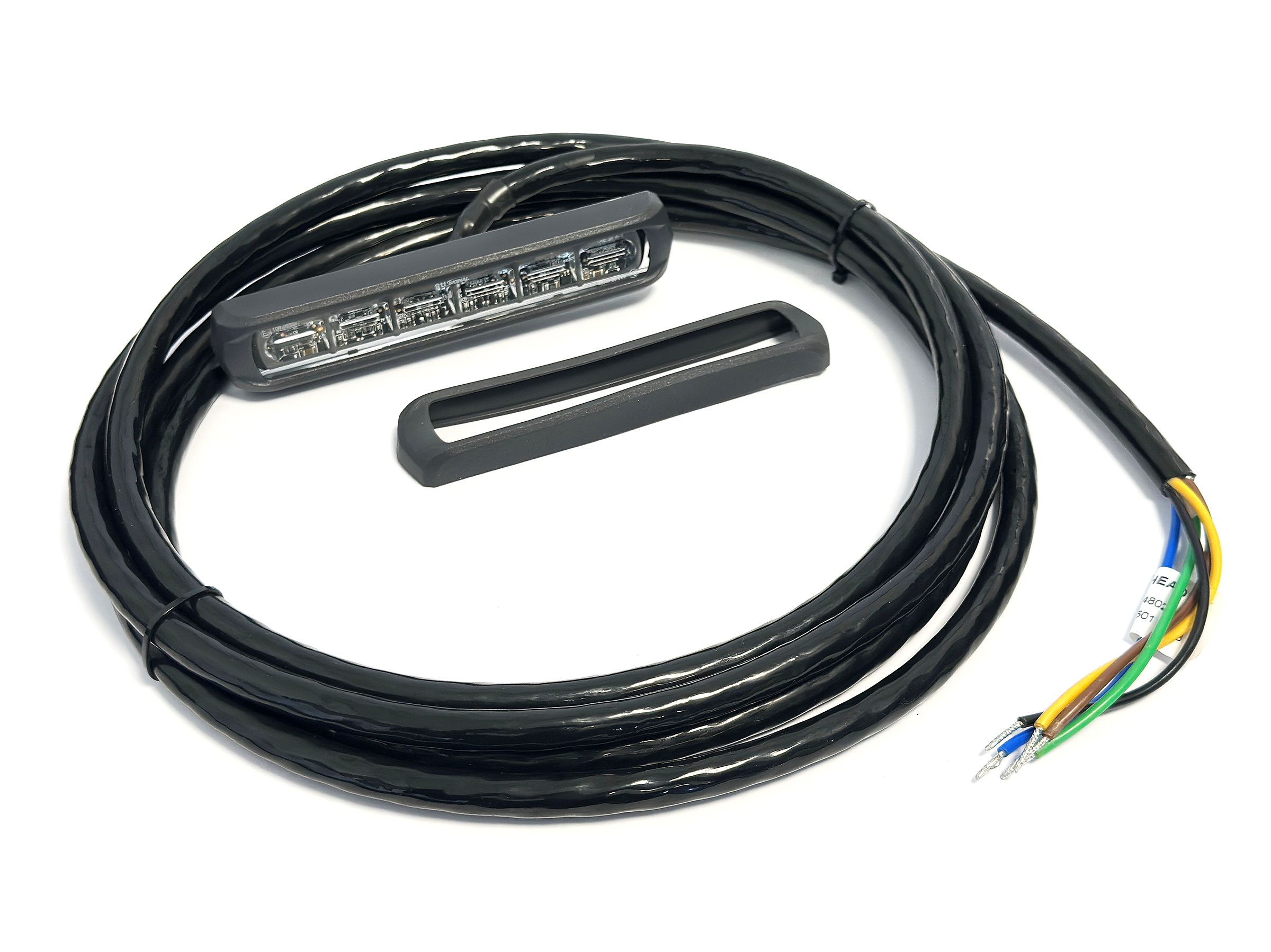 Enkelradigt Blixtljus 130 mm Böjbart 3 m ADR kabel