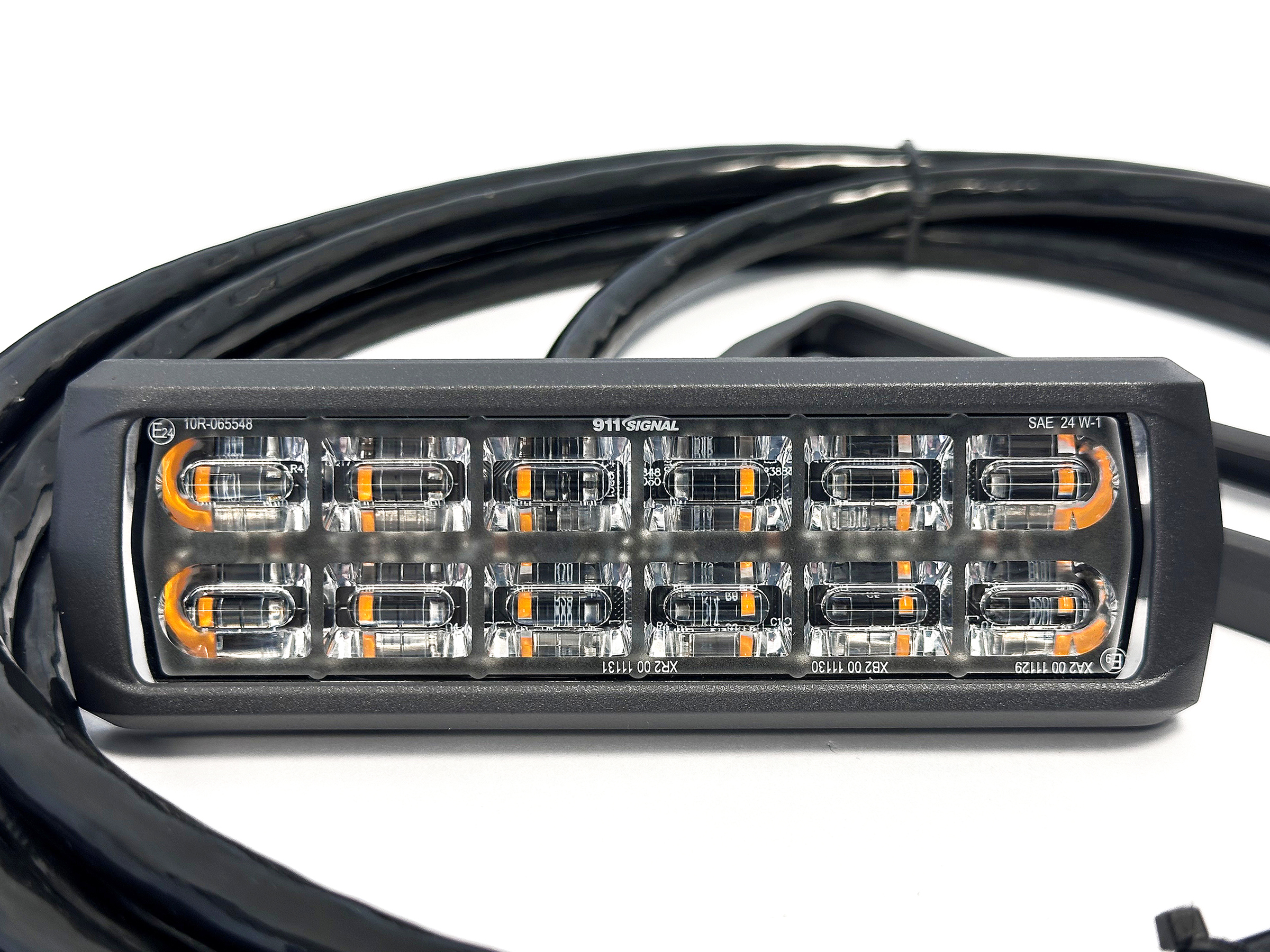 Dubbelradigt Blixtljus 130 mm Böjbart 3 m ADR kabel - 3