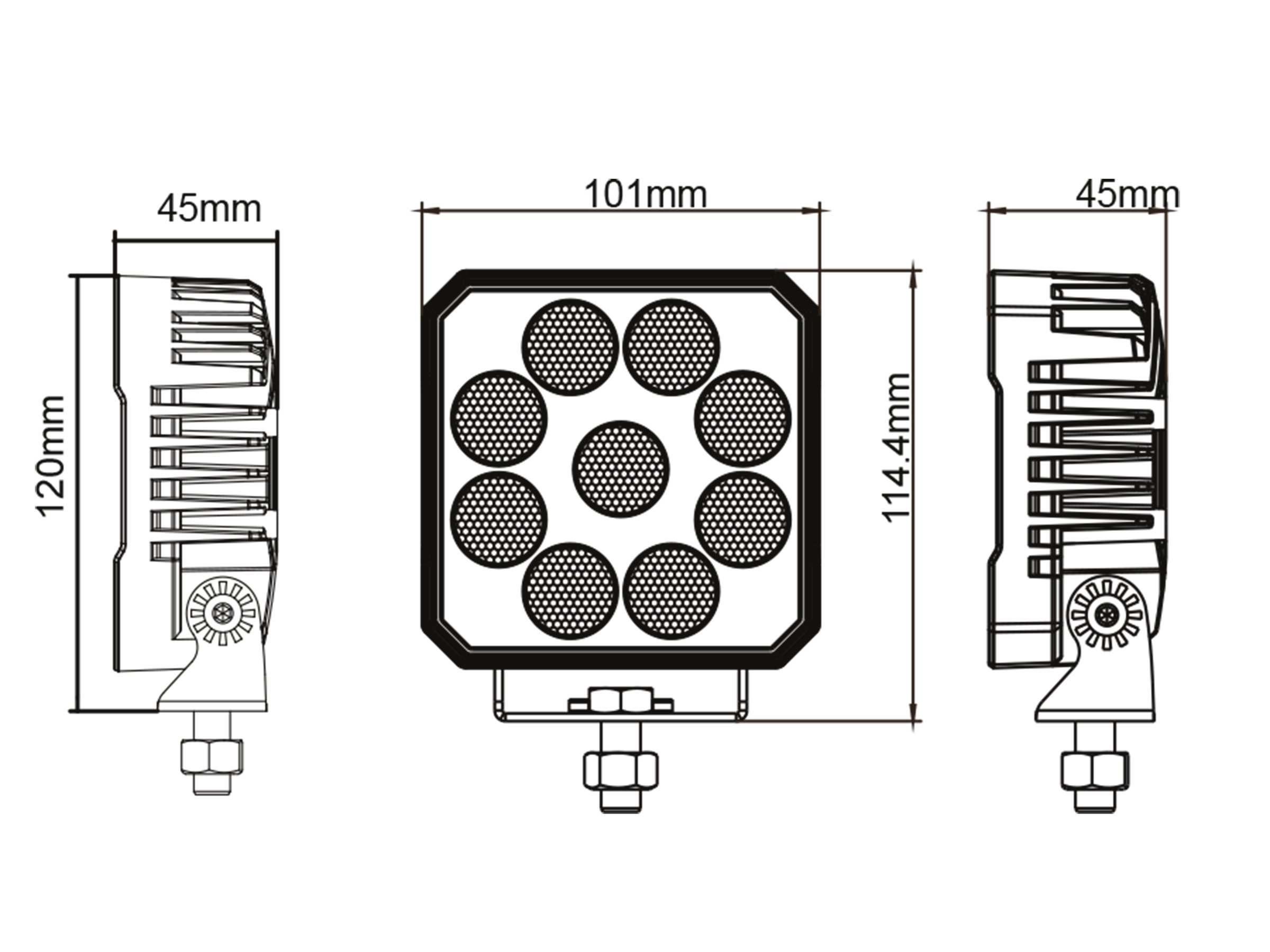 BriodLights Enrich Arbetslampa bred 5200 lm – 20 st