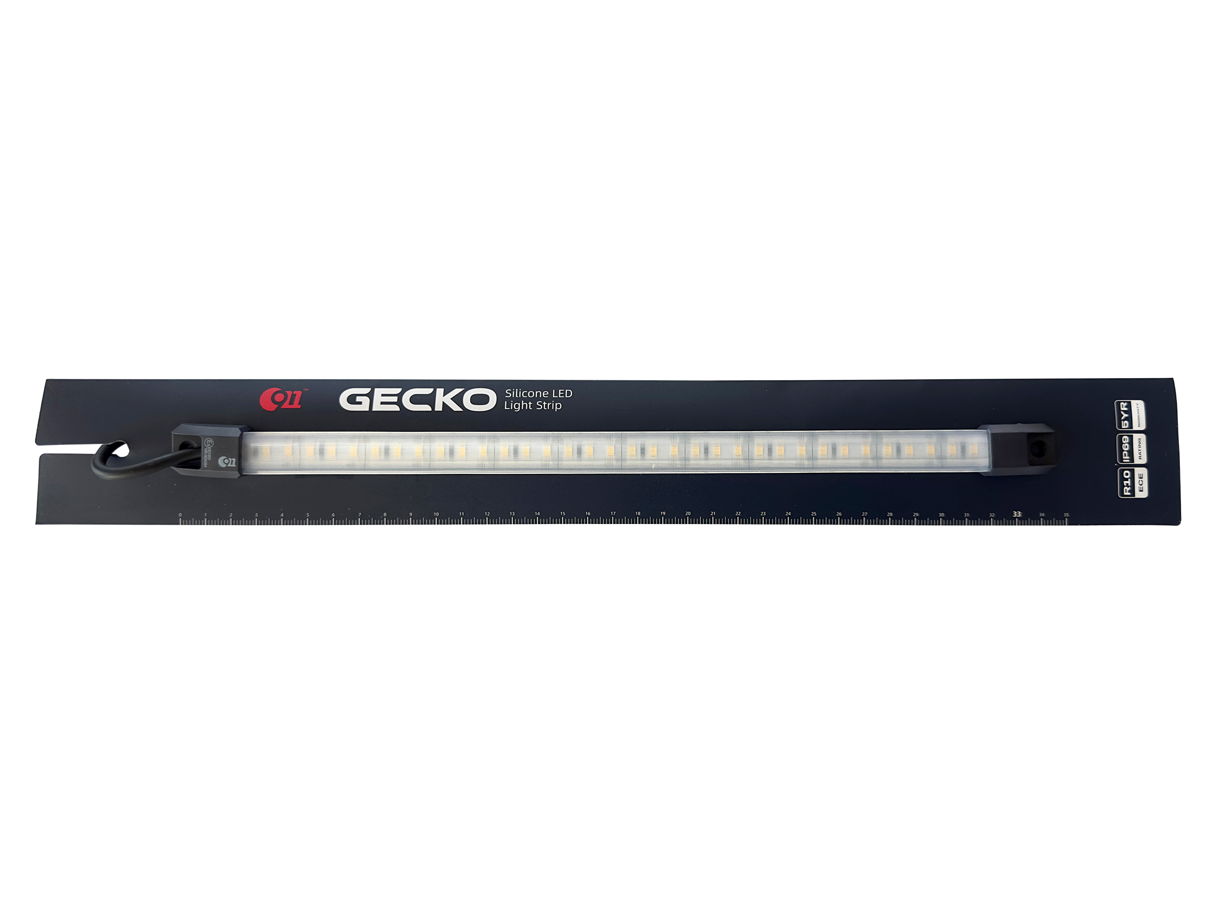 Gecko Silicone Led Light DC 12 V 350 mm, varmvit