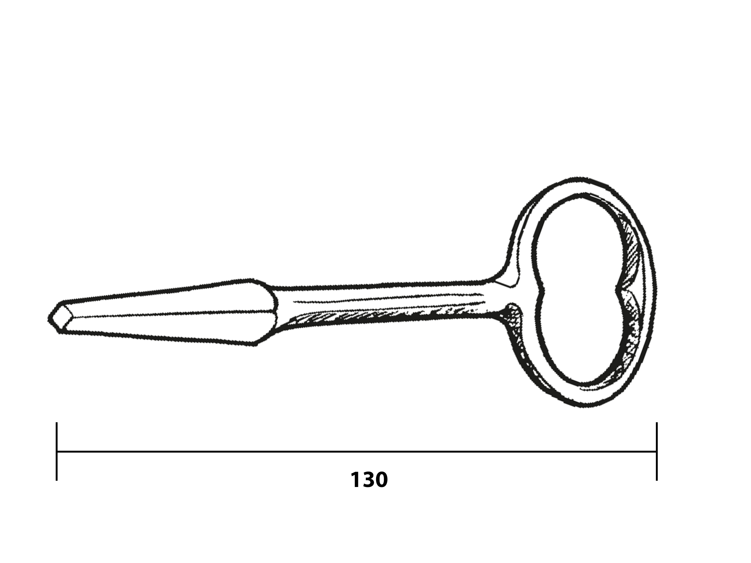 Fyrkantsnyckel galvaniserad - 2