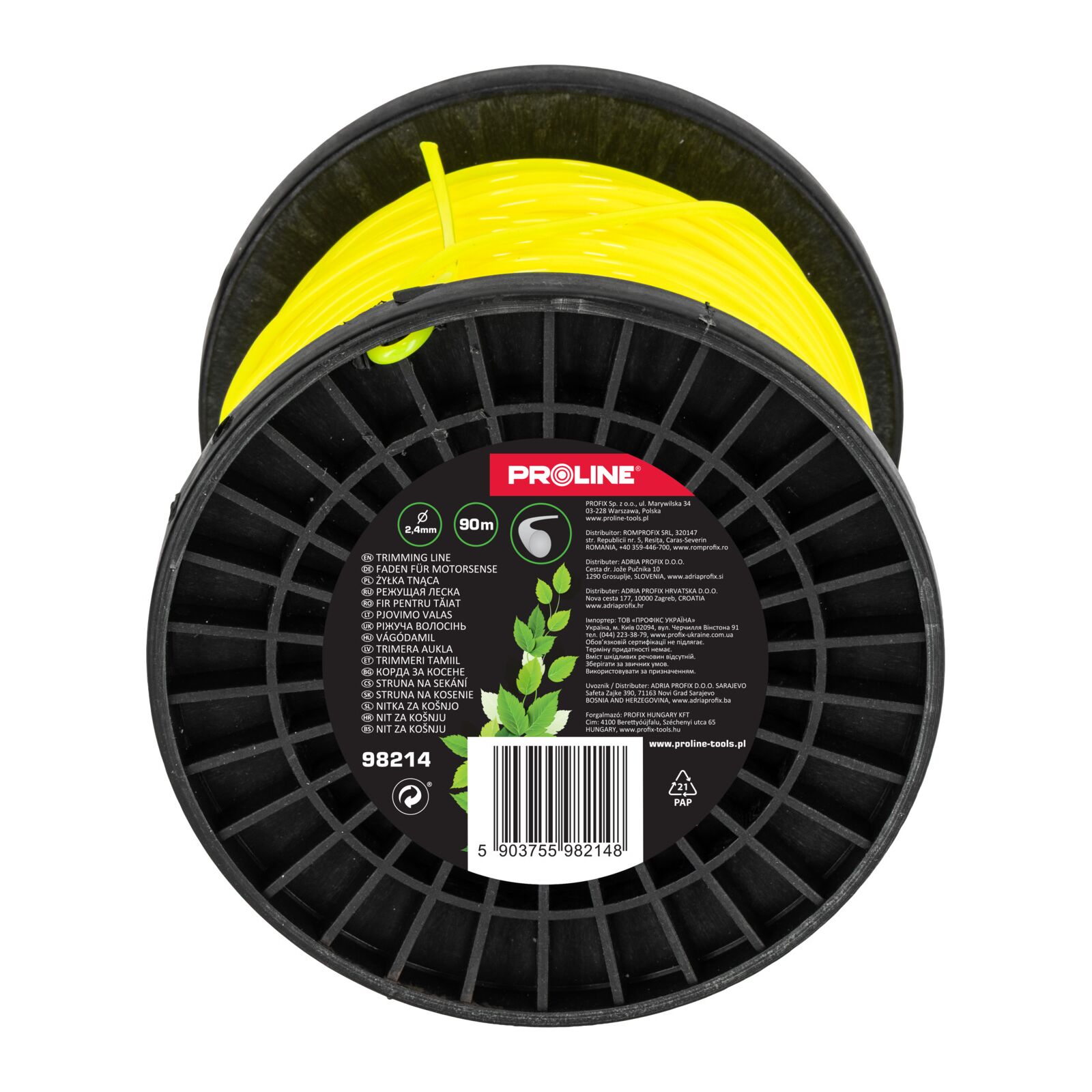 PROLINE TOOLS Trimmerlina Rund 2, 4 mm x 90m, Proline - 2