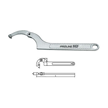 PROLINE TOOLS HD Ledad Haknyckel med Tapp 15 x 35–120 x 180 mm, Proline HD (Nyckelstorlek (mm) : 15x35mm)
